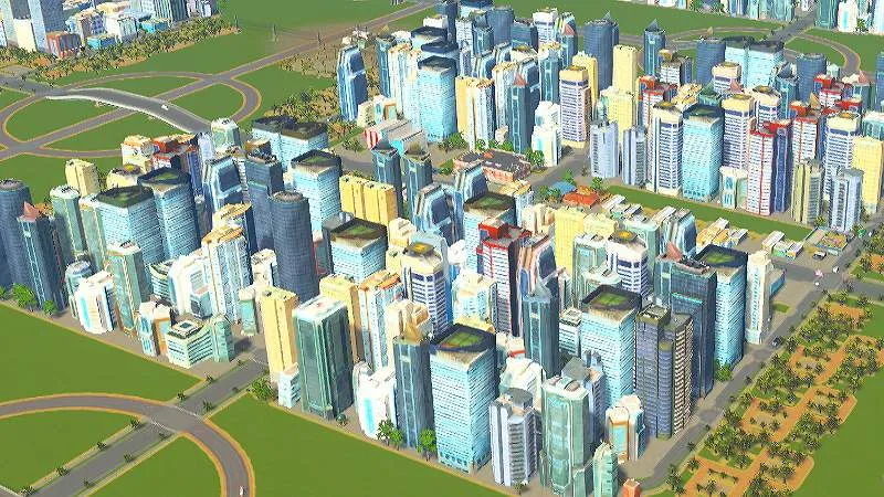 【PC】シティーズスカイラインの発展した高密度商業地区
