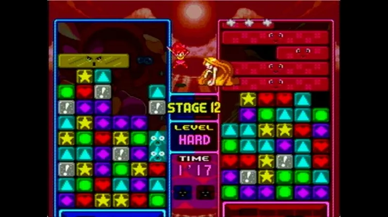 【SFC】パネルでポンでS-HARDの女王に勝利した場面(1分17秒)