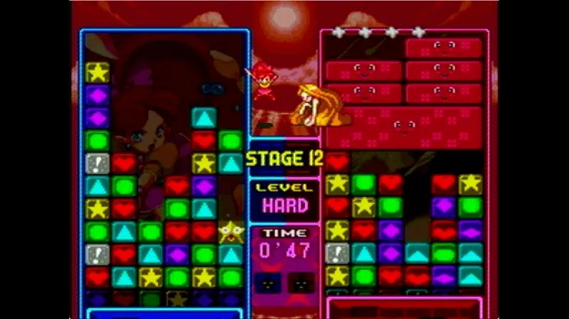 【SFC】パネルでポンでS-HARDの女王に勝利した場面(47秒)