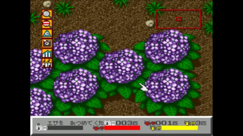 【SFC】シムアントのシナリオ3「家の庭」の地上（拡大）