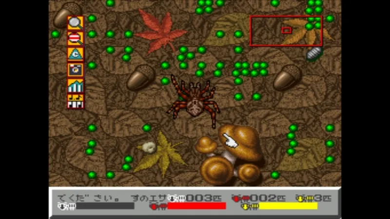 【SFC】シムアントのシナリオ8「森の中」の地上（拡大）