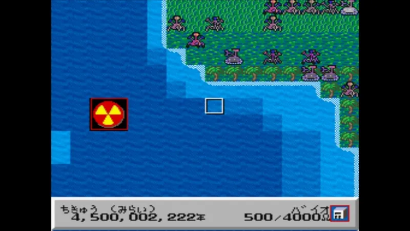 【SFC】シムアースのシナリオ8の地球2XXX年の地上（拡大）