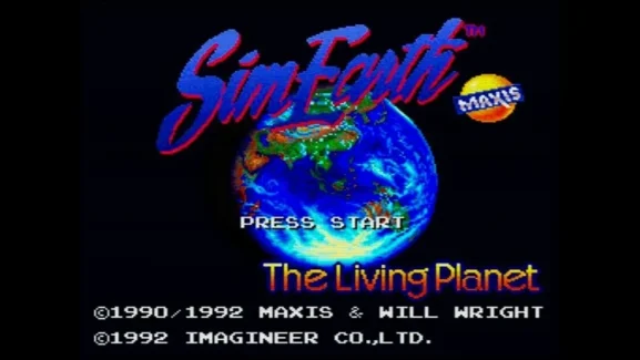 【SFC】シムアースのタイトル画面