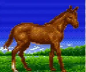 【SFC】ウイポ2の仔馬のノーマルホース(栗毛)