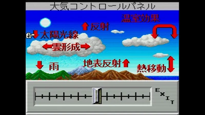 シムアース（スーファミ）の大気パネル