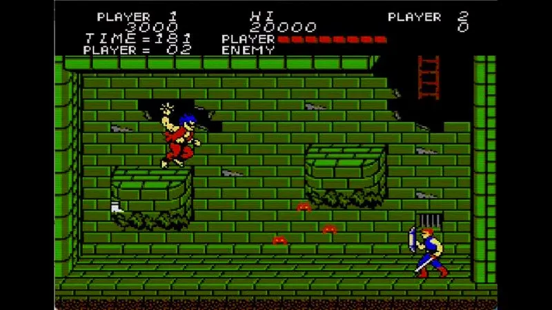 闘いの挽歌（ファミコン）のゴブリンとの戦い