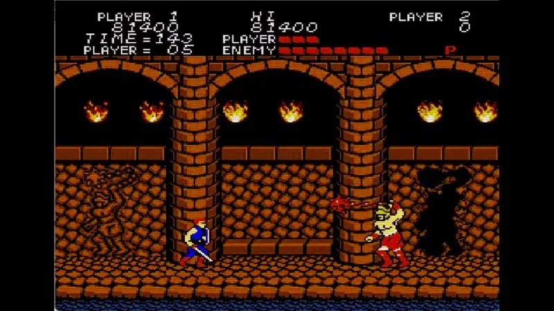 闘いの挽歌（ファミコン）のキングスリークとの戦い