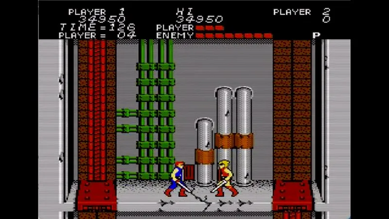 闘いの挽歌（ファミコン）のトロージャンとの戦い