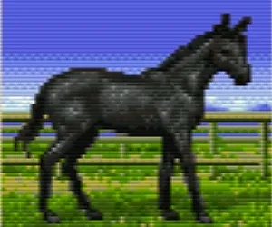 ウイポ2（スーファミ）の仔馬のノーマルホース（黒鹿毛）
