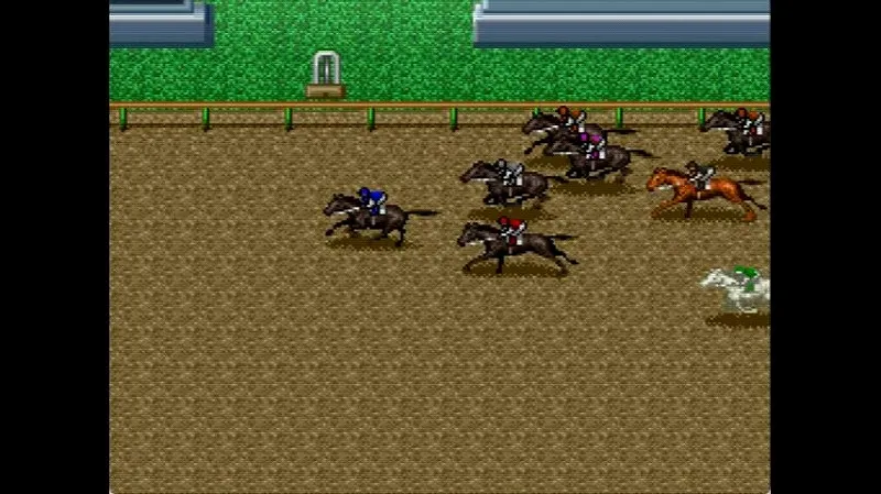 ウイポ2（スーファミ）のレース風景