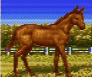 ウイポ2（スーファミ）の仔馬のスーパーホース（栗毛）